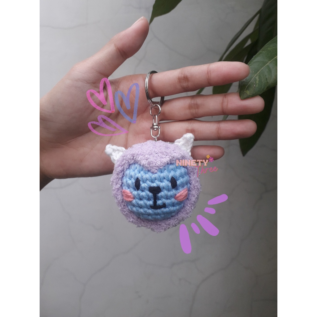 Funny Treasure Amigurumi Keychain | Custom Amigurumi Keychain | Gantungan Kunci Rajut