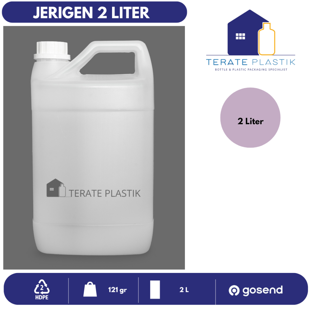 Jerigen 2L | Jerrycan 2 Liter | Terate Plastik Bandung