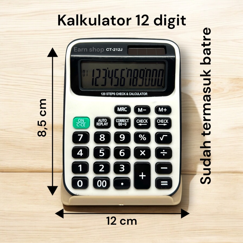 

RB Citizen Kalkulator Mini 12 digit CT-212J / CT 212 J 12 Digit Check & Correct