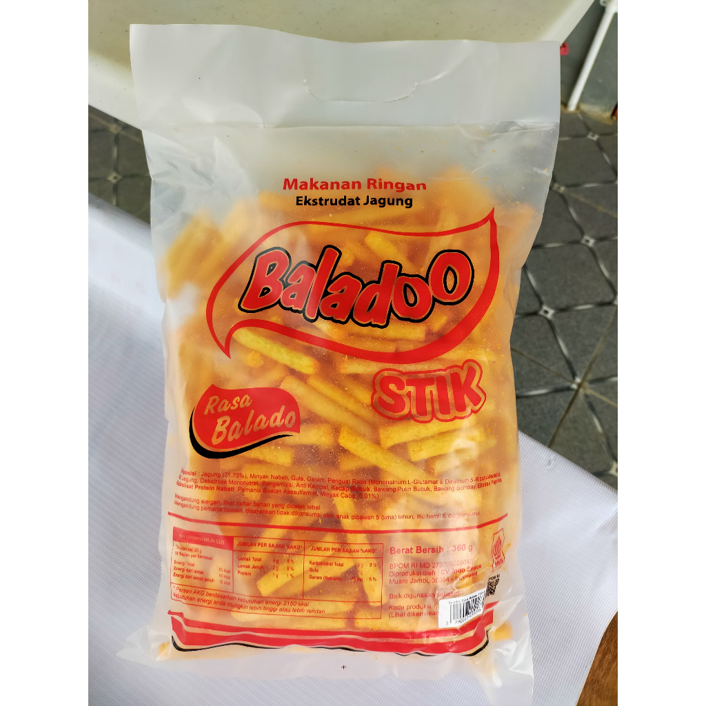 

Baladoo Stik Snack Lebaran / Snack Idul Fitri Makanan Ringan Terenak & Termurah!!! Snack Stik / Snack Stick Rasa Balado