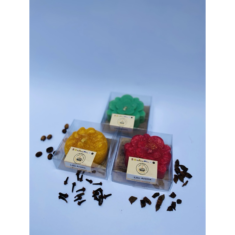 lilin aromaterapi bunga