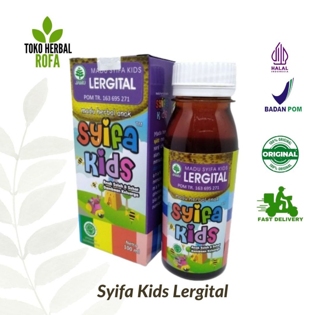 

MADU HERBAL ANAK SYIFA KIDS LERGITAL 100 ML UNTUK BANTU ATASI ALERGI GATAL KULIT ANAK