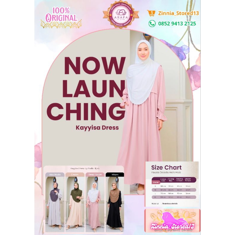 Arafa Hijab - Kayyisa Dress - Gamis Casual Muslimah