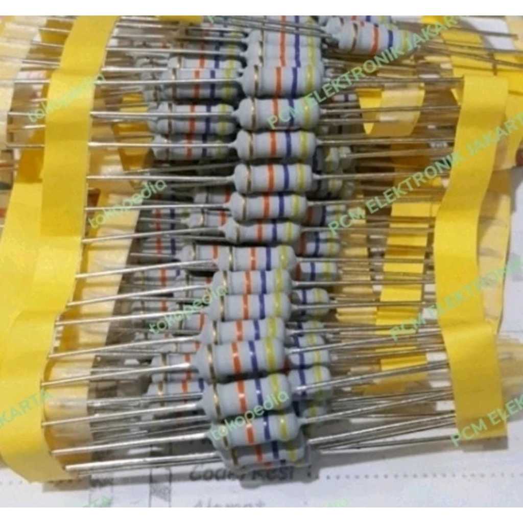 RD1697 resistor 1w 1watt 1wat 1 w wat watt 47k 47kilo ohm 47 k ohm kiloohm by PCM LTC GLODOK