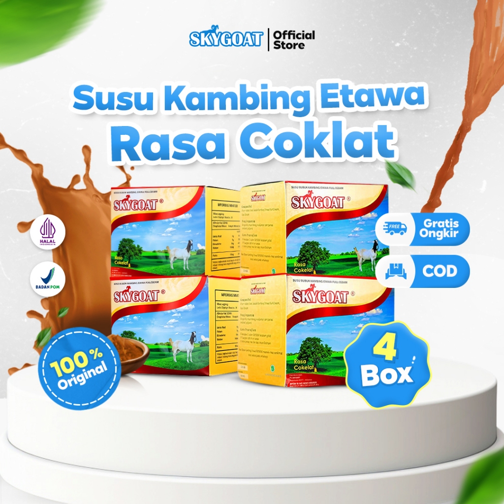 

Skygoat - Susu Kambing Etawa Rasa Coklat Isi 4box