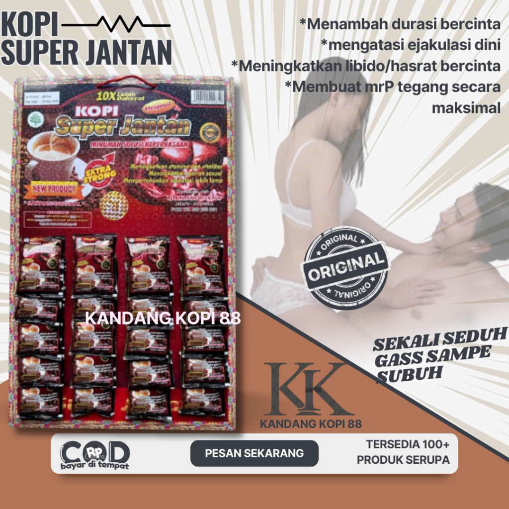 [ BISA COD ] KOPI SUPER JANTAN ORI | 1 PAPAN ISI 20 SASET
