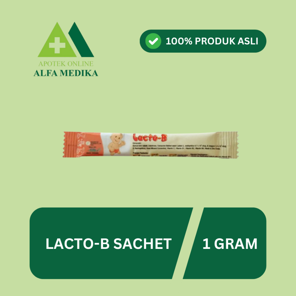 LACTO-B 1 SACHET / PROBIOTIK / MENGOBATI DIARE / OBAT DIARE BAYI