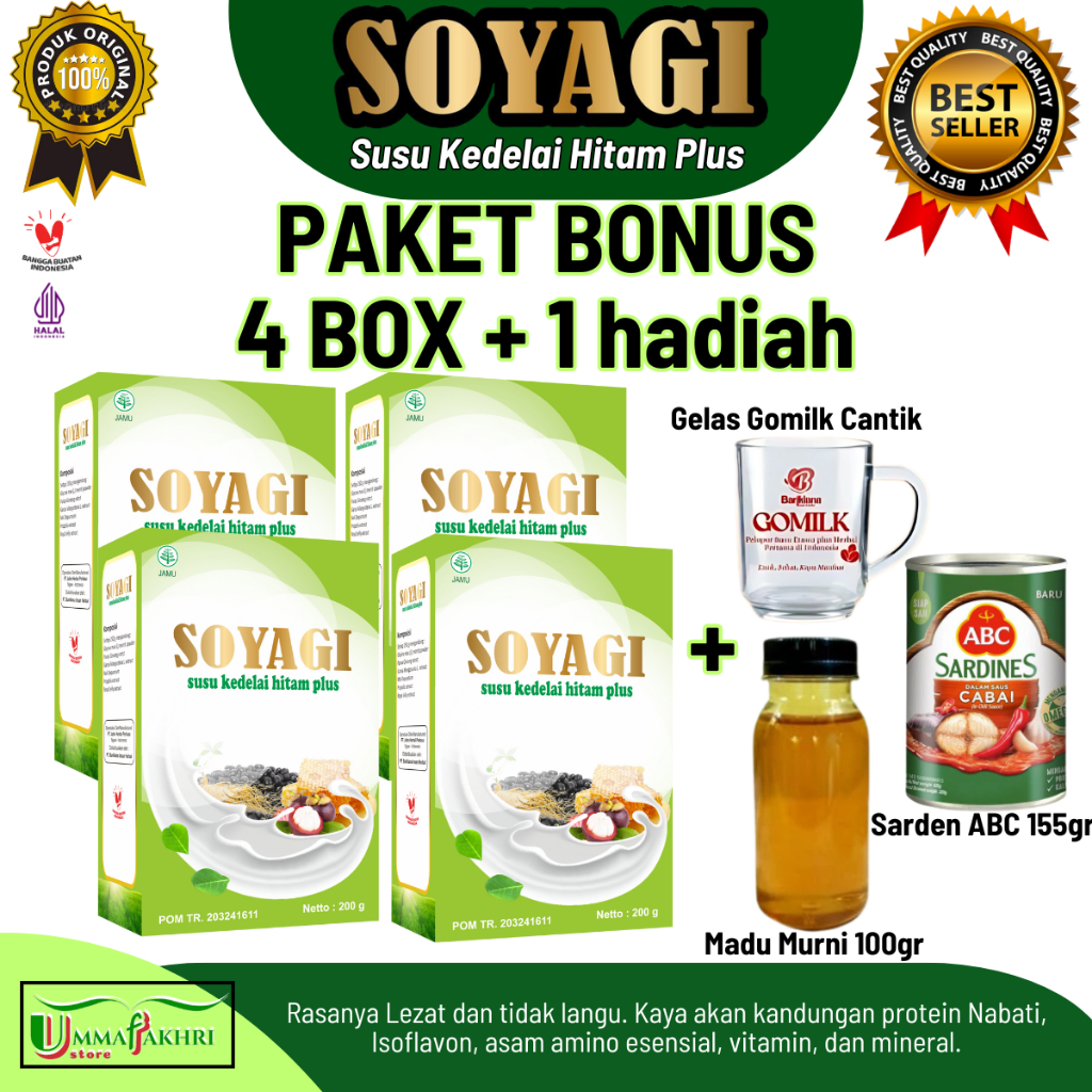 

[Bonus Hadiah] Soyagi Susu Kedelai Hitam kaya Antioksidan