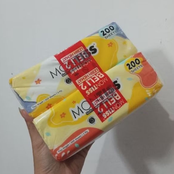 Tisu Wajah Montiss 200 Sheets 2 Play