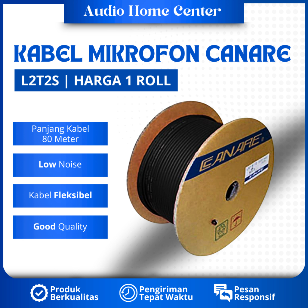 ROLL KABEL MICROPHONE CANARE 1 ROLL KABEL MIC HARGA 1 ROLL KABEL MIKROFON KABEL MIC MURAH STEREO