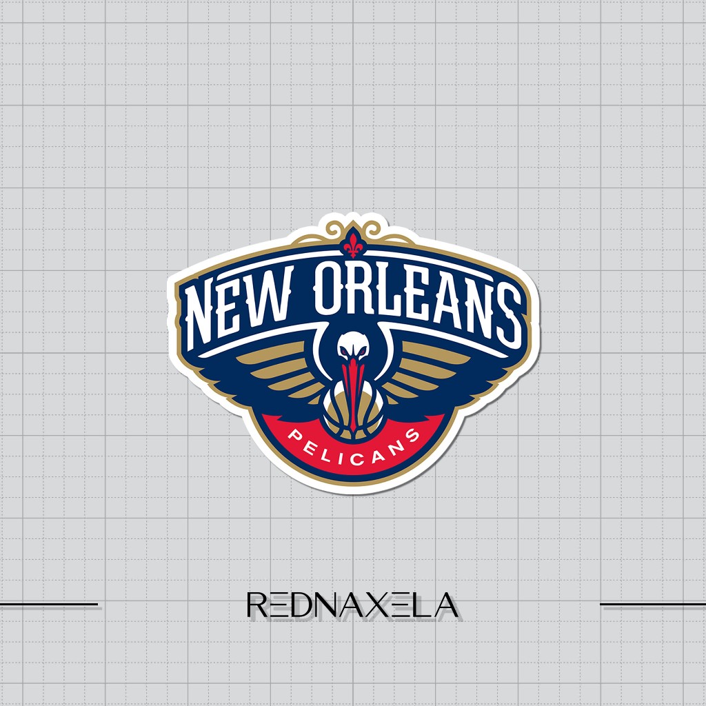 

Stiker Vinyl New Orleans Pelicans NBA Stiker Koper Outdoor Stiker Laptop Waterproof Sticker