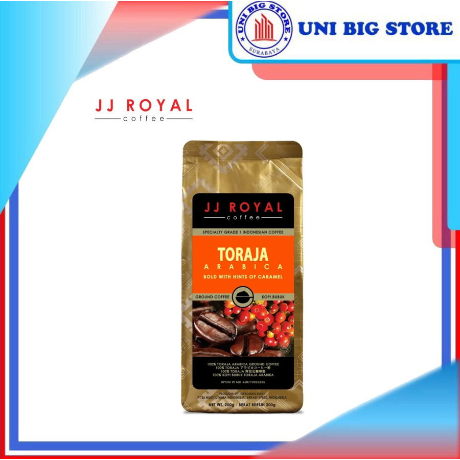 

JJ Royal Toraja Arabica Ground Bubuk Kopi with Hints of Caramel 200 gr