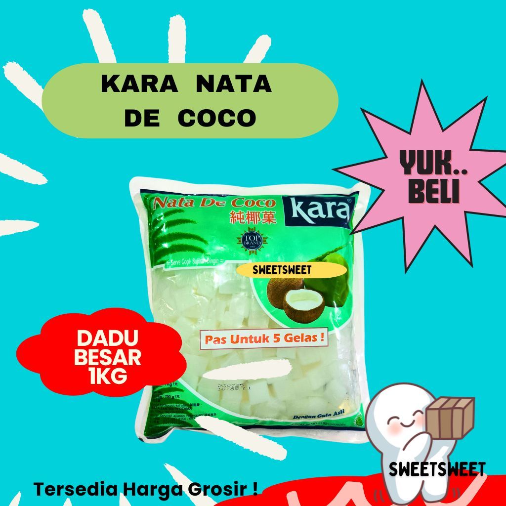 

Sweetsweet Cococnut Potongan Dadu Besar 1 Kg | Kara Nata De Coco { Bisa COD dan Grosir }