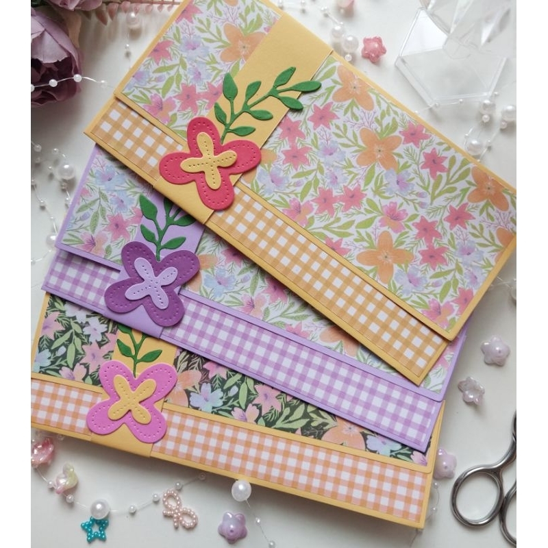 

Amplop uang Flowery handmade 1pcs die cut gift lebaran angpau wedding