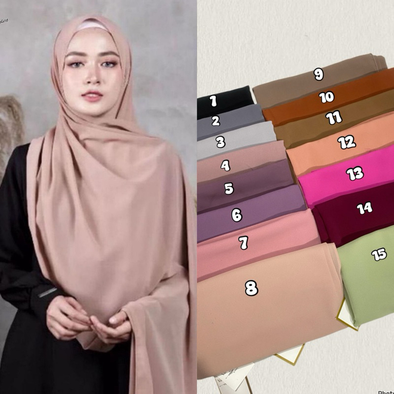 Pasmina syari / pasmina panjang / hijab syal pasmina premium