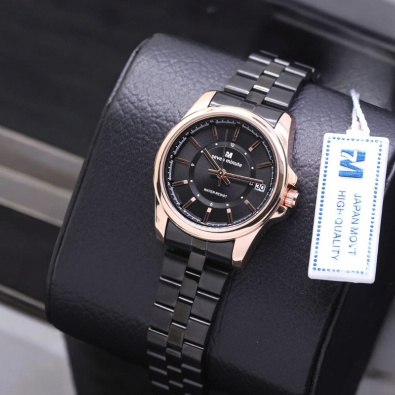 SEVEN MINUTE M747 Jam tangan wanita seven minute original jam tangan stainless diameter 32mm BISA CO