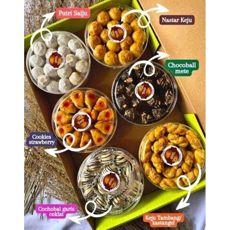 

Top Cookies kue kering 6 toples dan 4 toples hampers lebaran idl fitri