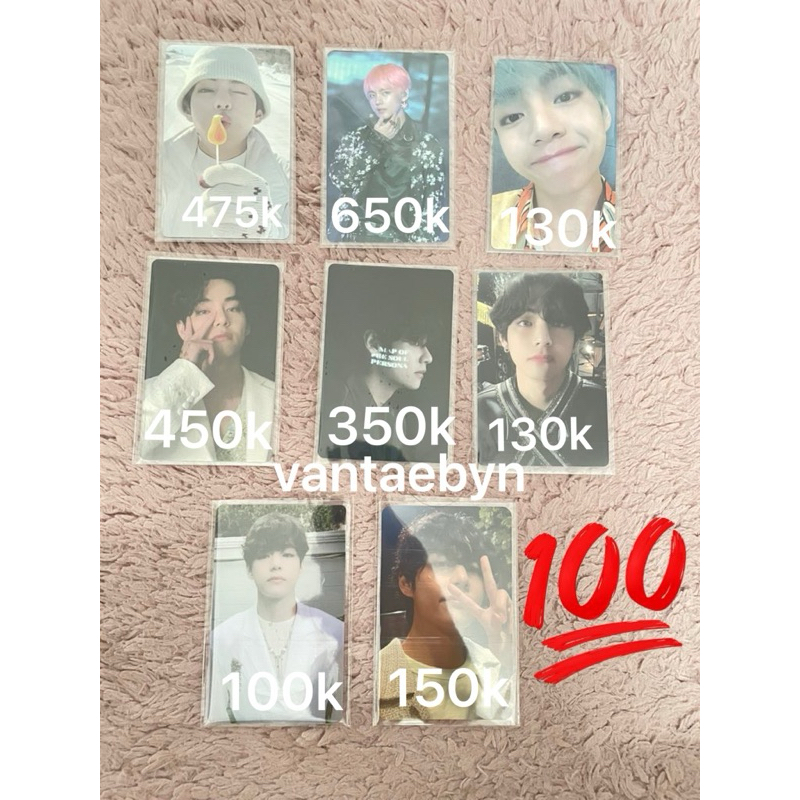 [READY STOCK] BTS - Photocard Taehyung V winpack lights lucky draw