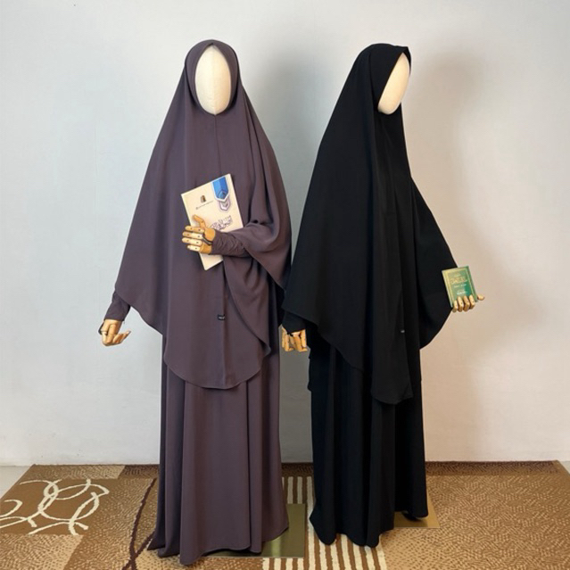 Khimar Oval Syar’i Premium Woolpeach Lux