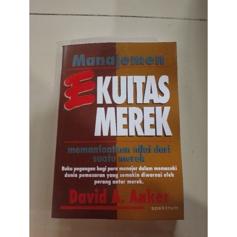 buku manajemen ekuitas merek oleh David aaker