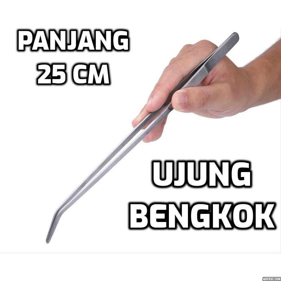 PINSET AQUASCAPE BENGKOK 25 CM / TWEEZER REPTIL / PINSET PANJANG BENGKOK 25 CM