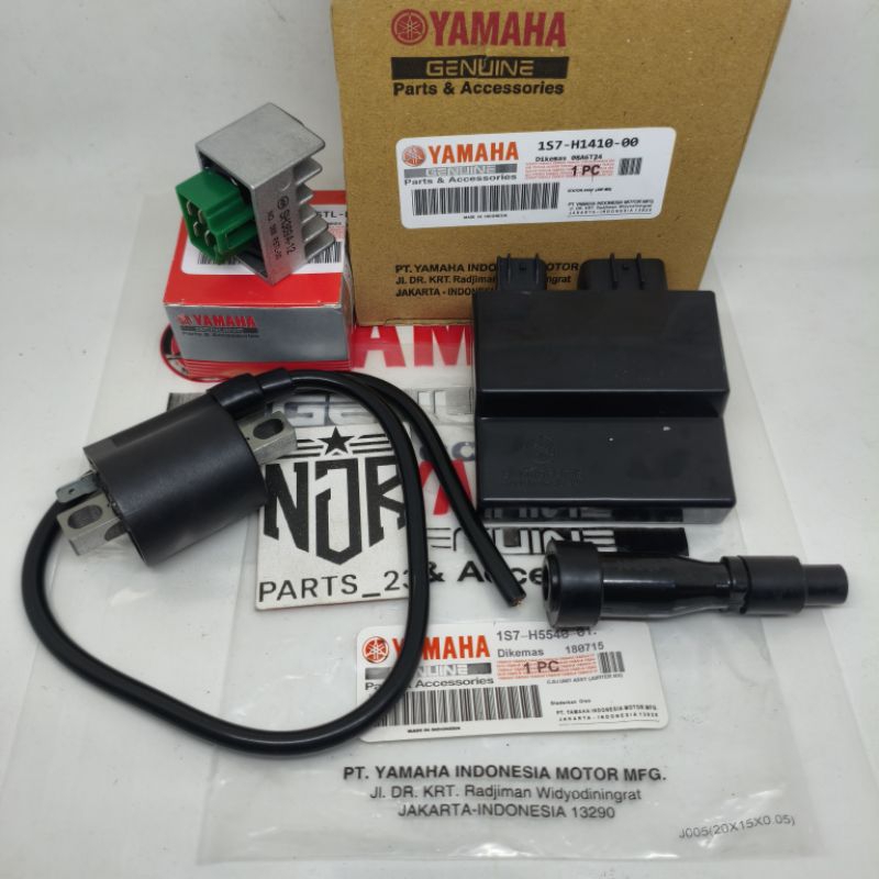PAKET 4ITEM 1S7 CDI KOIL KIPROK TUTUP BUSI YAMAHA JUPITER MX OLD MX 135 NEW ORI