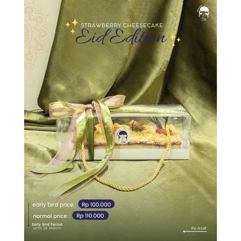 

Strawberry Crumble Cheesecake | HAMPERS LEBARAN | EID HAMPERS