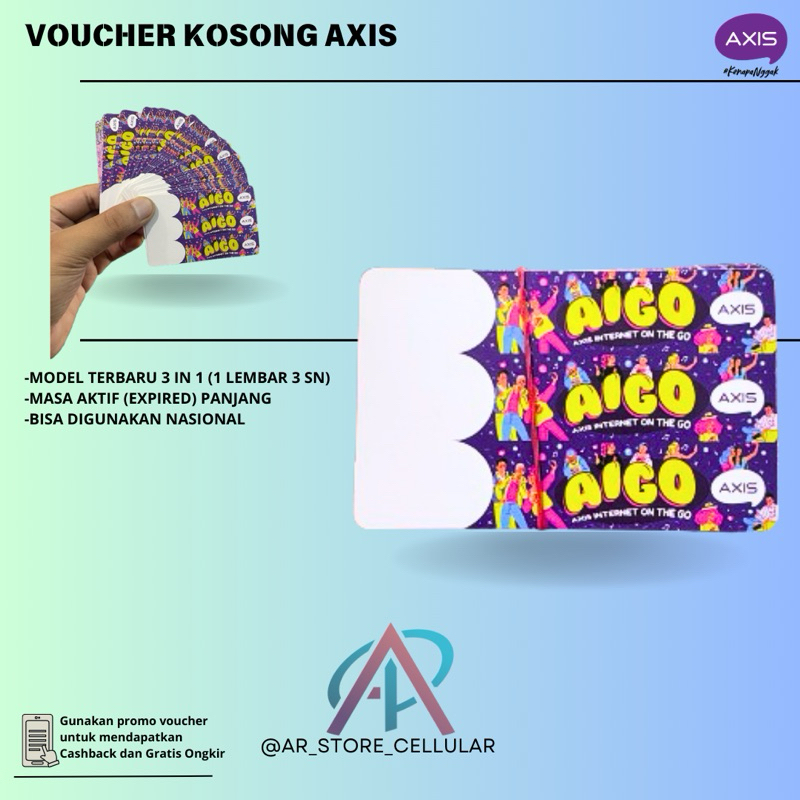 AXIS Voucher Kosong Bahan Injek Kuota Nasional