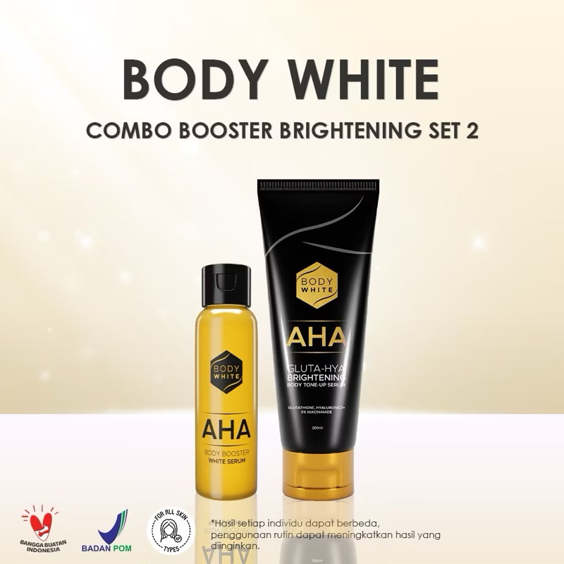 2 pcs Body White Brightening (AHA Body Body Serum 100ml + lotion tune -Up 200ml)