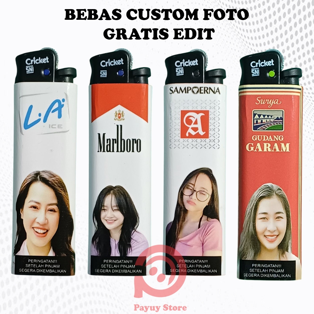 Korek Api Custom Foto Bisa Pakai Foto Pacar keluarga atau Idola Cocok  Untuk Hadiah Kado