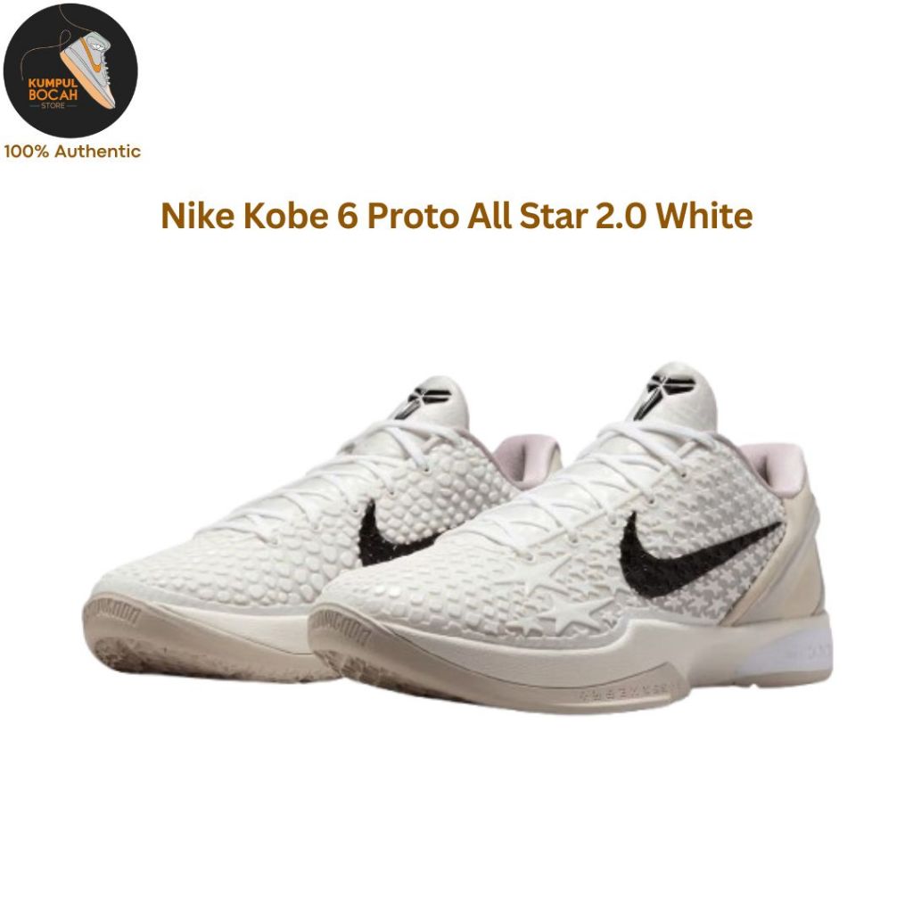 Nike Kobe 6 Proto All Star Sail / White 2025 Sepatu Sneakers basketball Casual Original