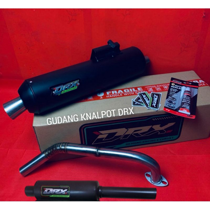 KNALPOT DRX ALIGATOR KONDOMAN,Leher Cacing,Cortam,Vario, Aerox, Nmax, Pcx, Adv