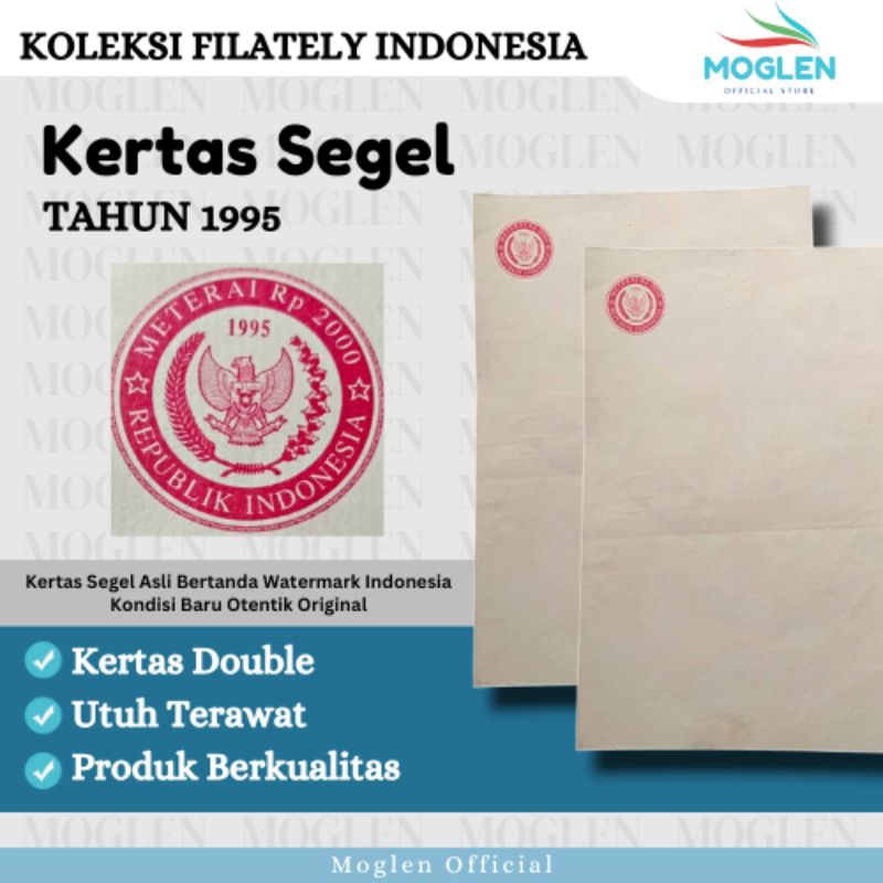 

[BUY 2 GET 1 FREE] Kertas Segel Tahun 1995 Double Slide Asli Termurah