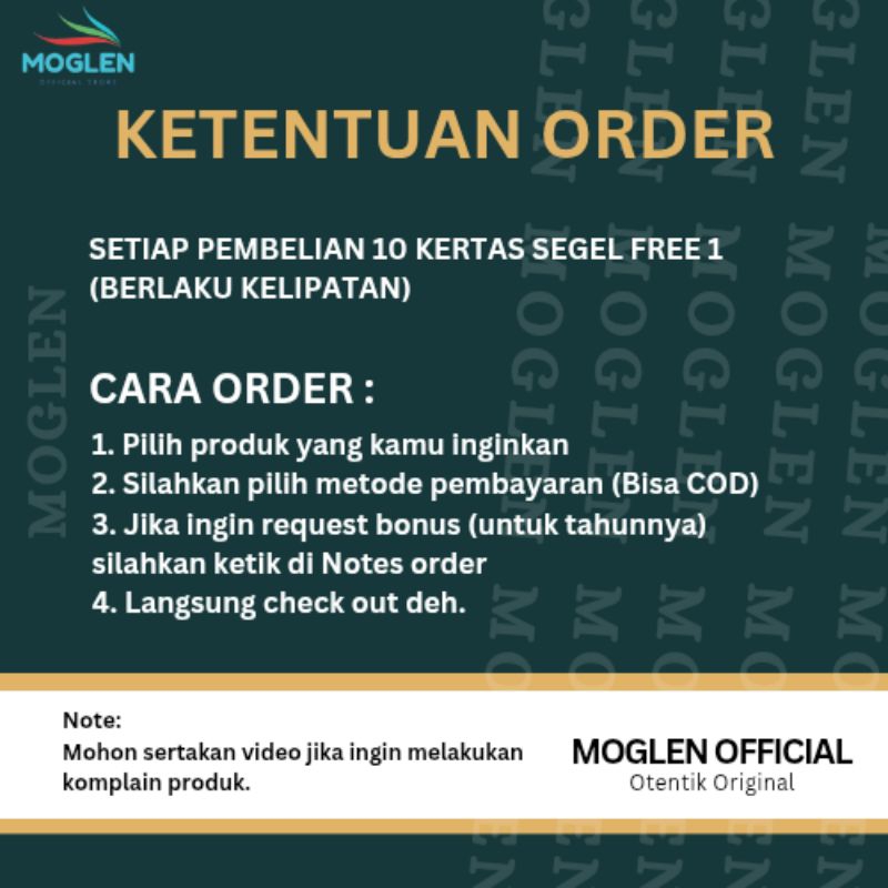 Kertas Segel Tahun 1996 Double Slide Asli Original