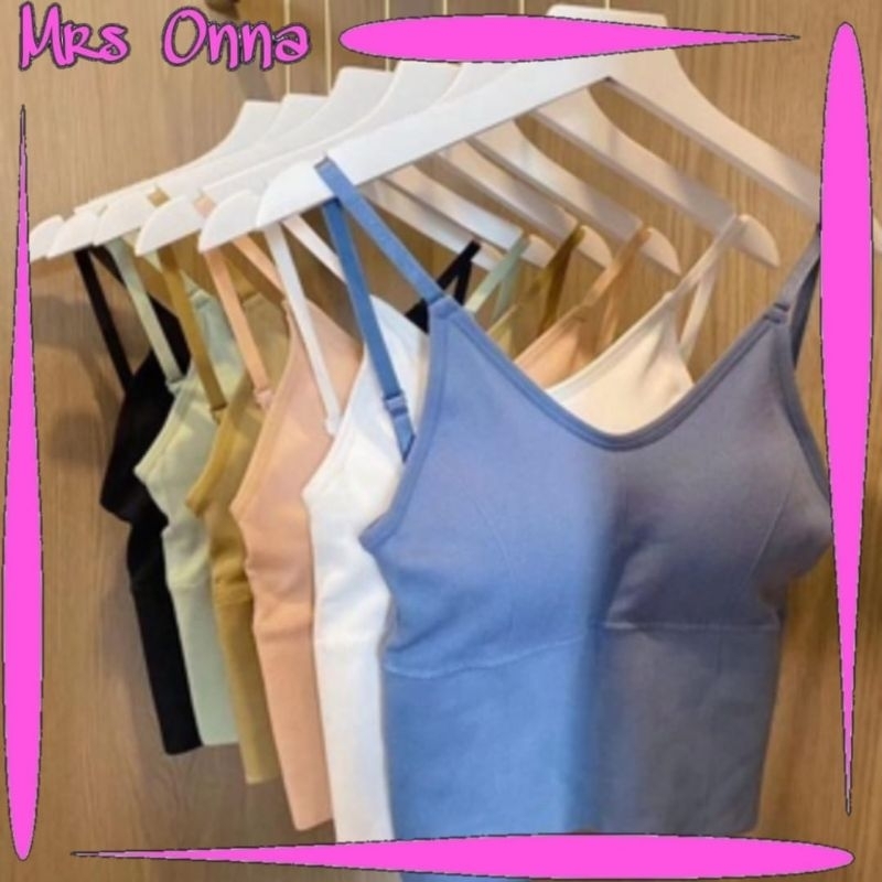 ONNA Tank Top Model Sport Bra Fashion Japanese Sexy Tube Top Sport Yoga Gym Jogging BRA101