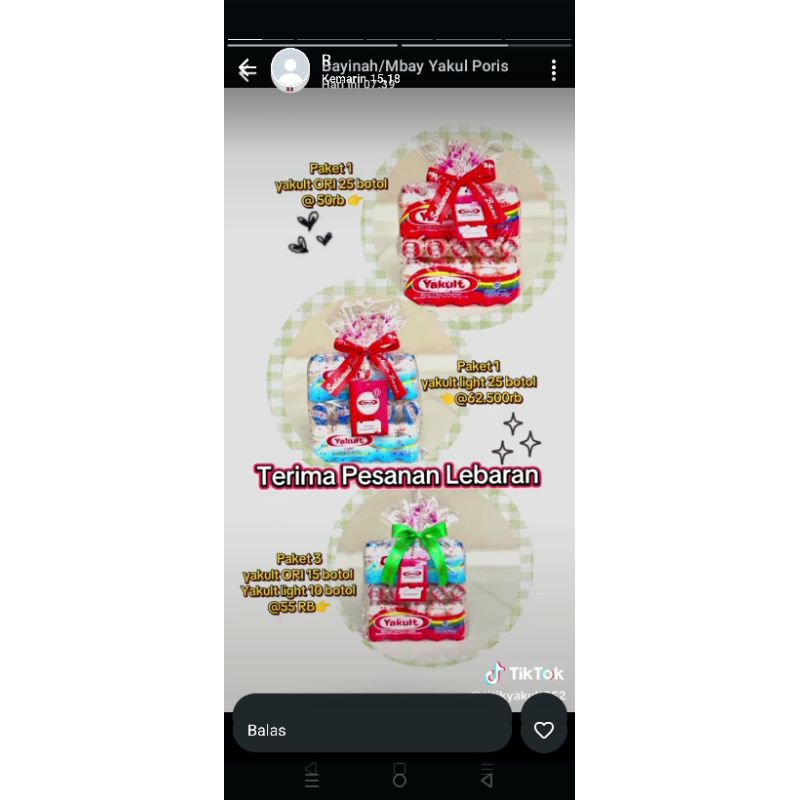 

Yakult Yakult dakung goreng moi