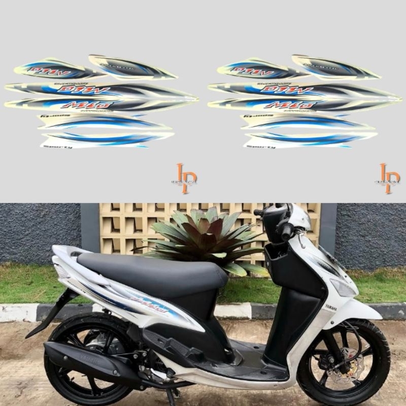 STRIPING STIKER MOTOR MIO SPORTY 2007 WARNA PUTIH