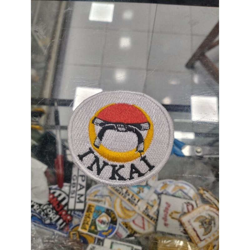 emblem bordir logo karate INKAI