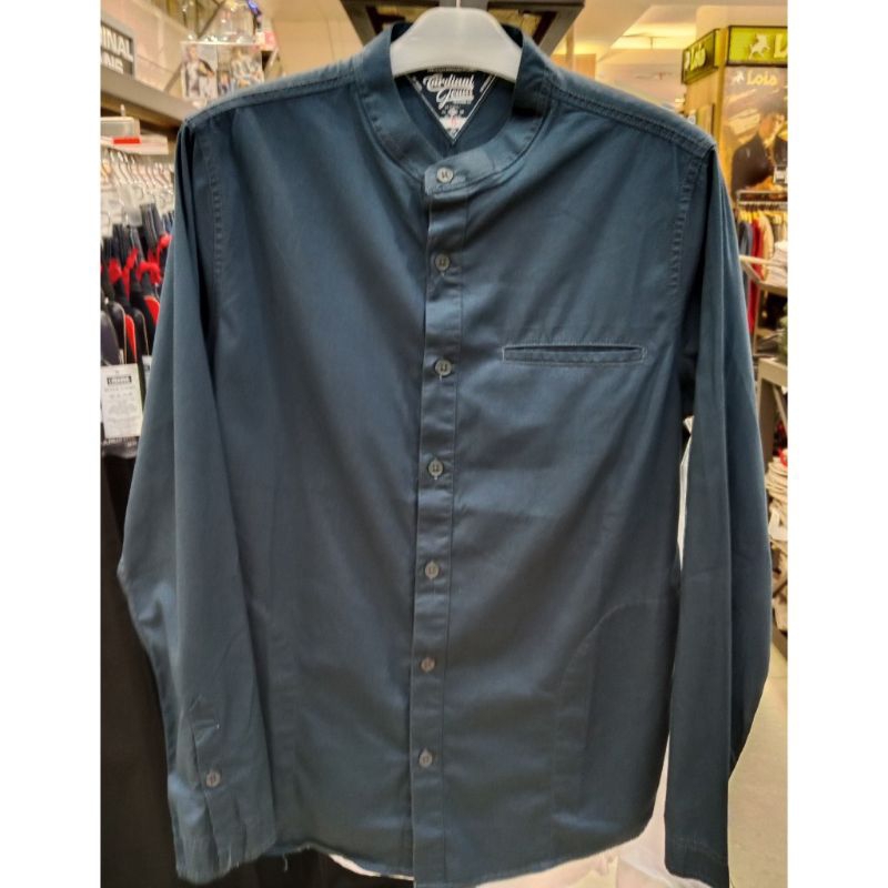 Kemeja koko panjang pria Cardinal jeans original mens CAHAI02959J 02H baju koko panjang pria navy ba