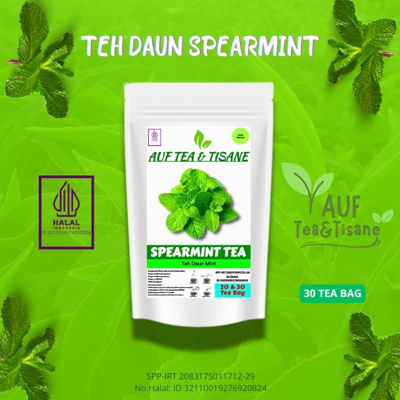 

SPEARMINT TEA/SPEARMINT TEA UNTUK JERAWAT/SPEARMINT/TEH DAUN MINT/ISI 30 TEA BAG(TEH CELUP)