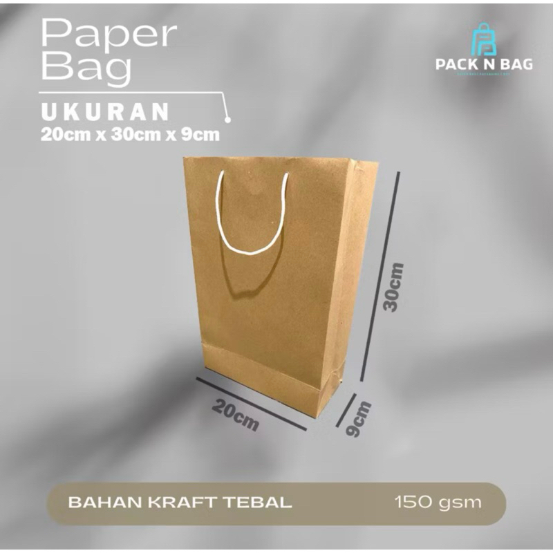 

Paper bag kraft / untuk hampers isi 12pcs
