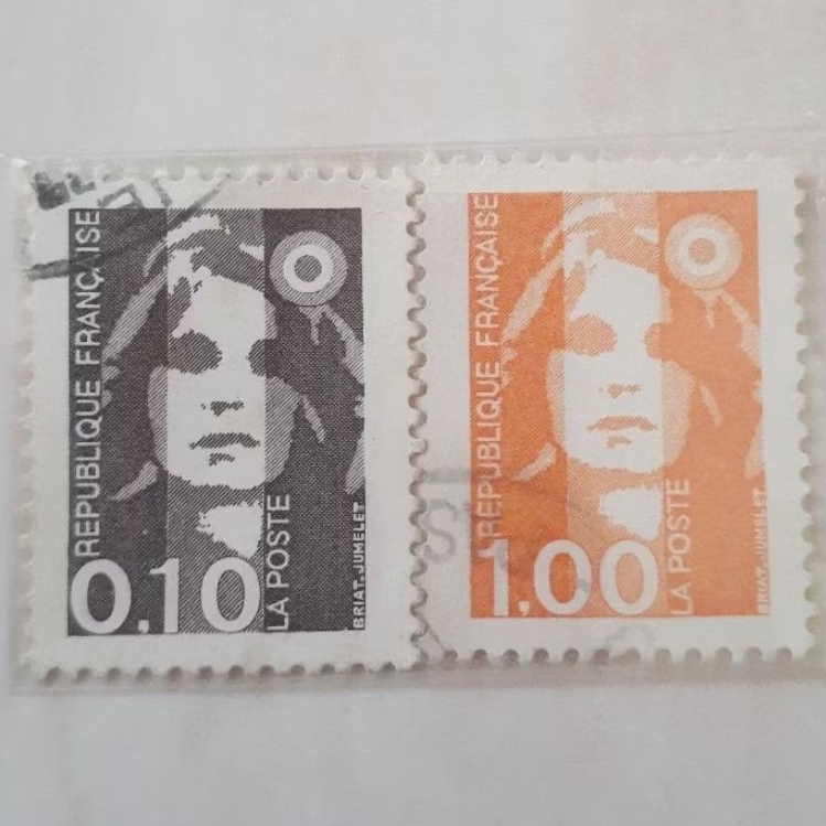 

Perangko Prancis Marianne (Briat) Tahun 1990 set 2pcs