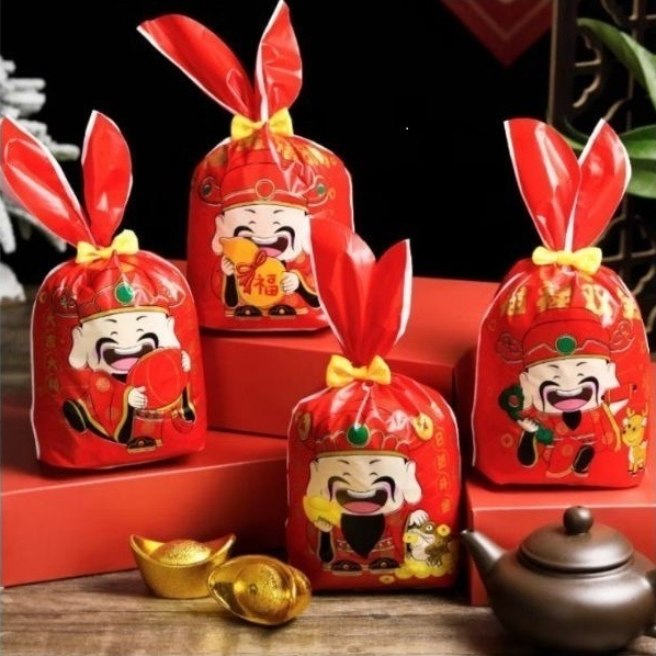 

Kantong Plastik Kuping Imlek CNY motif God of Wealth