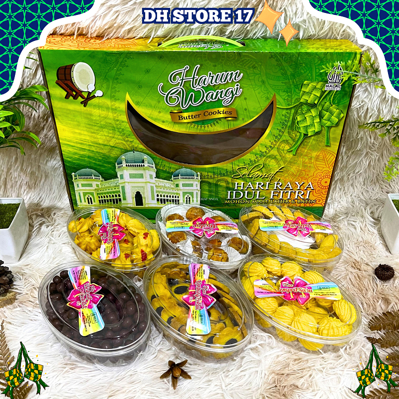 

Paket Kue Kering Lebaran Premium – Nastar, Kastengel, Putri Salju – Prima Jaya, THR, Monasari – Hampers Halal BPOM – Parsel Kue Elegan Tahan Lama