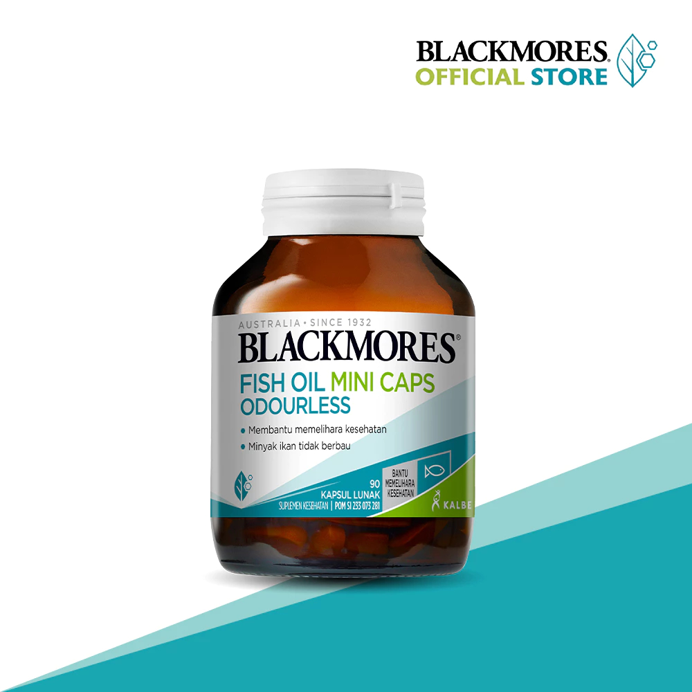 Blackmores Fish Oil Mini Caps Odourless isi 30 / minyak ikan anak dan dewasa