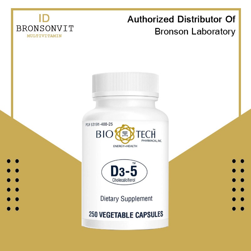 Bio Tech Pharmacal D3 5000 IU 250 Vegetable Capsules ORI