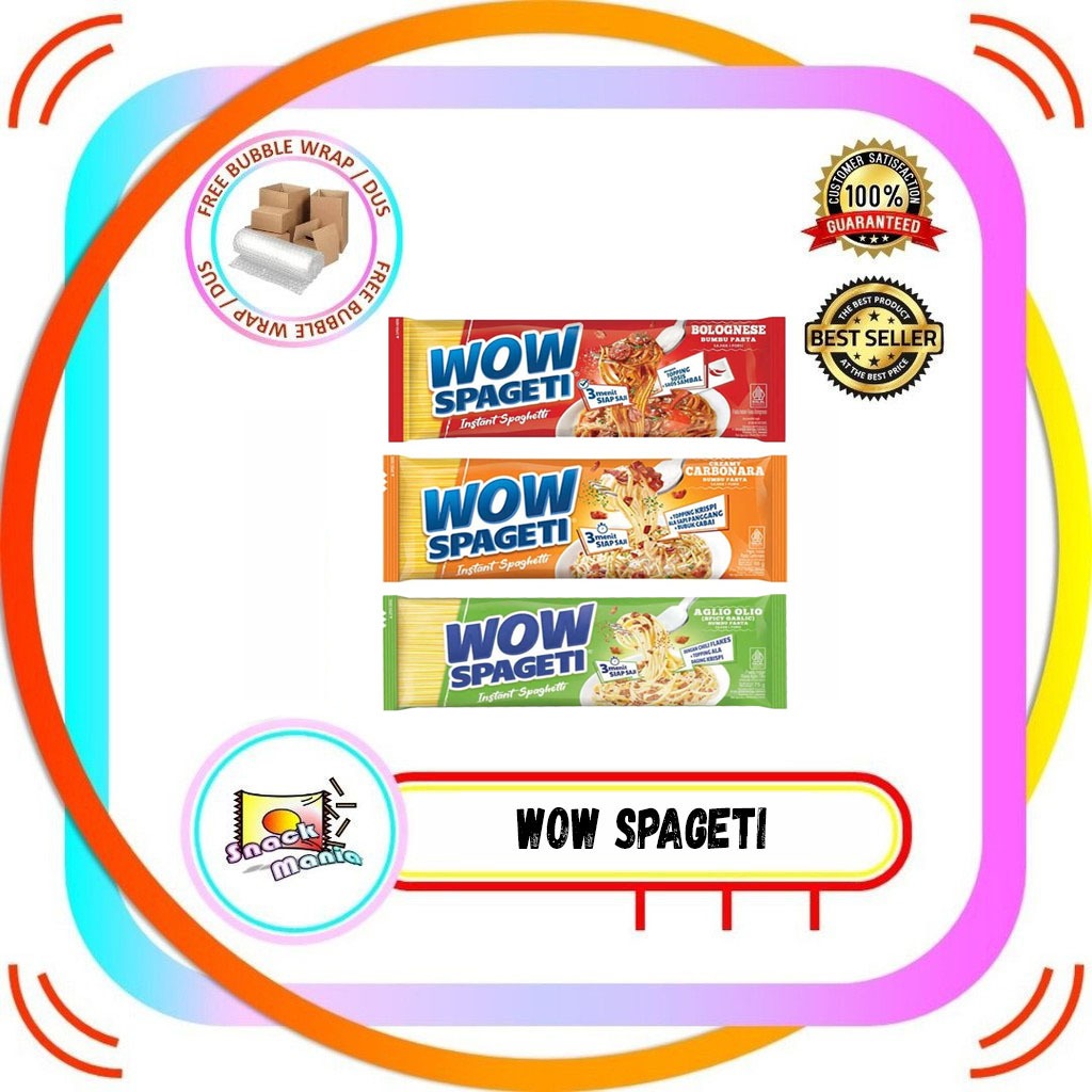 

WOW Spageti Creamy Carbonara | Meaty Bolognese 84 gr Instant Spaghetti
