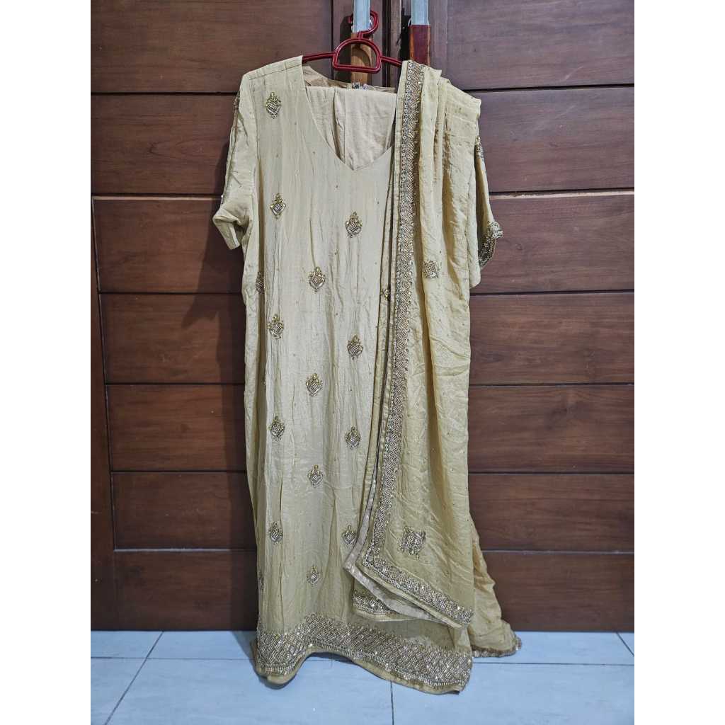 PL (PreLoved) Baju India Kurti Full Set (Kurti, celana, selendang/duppatta)