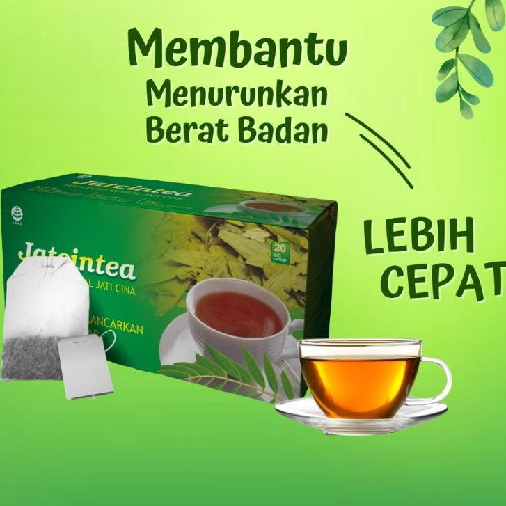 

TEH CELUP Jati Cina / Teh Pelangsing JATCINTEA Griya Herba isi 20 Bag Diet Detox Aman