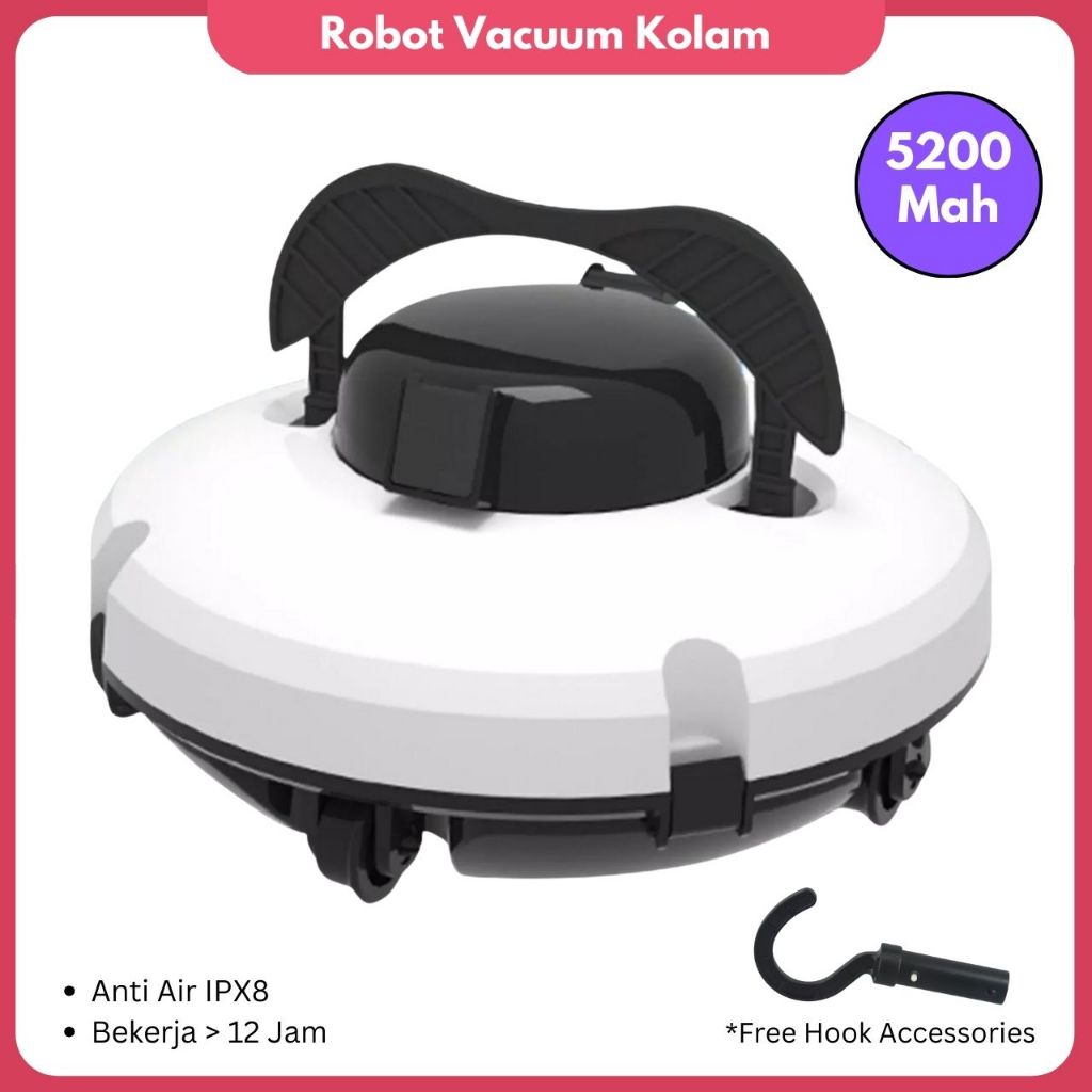 Robot Vacuum Kolam Renang Otomatis Mesin Pembersih Kolam Otomatis Alat Penyedot Kotoran Kolam Ikan